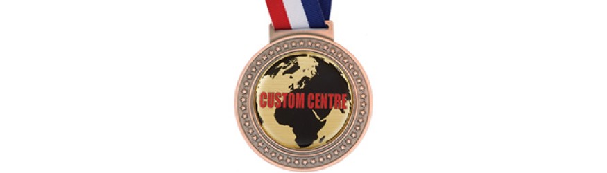100MM OLYMPIC HEAVY CUSTOM VINYL DOMED MEDAL (6MM THICK)  GOLD,SILVER OR BRONZE **BEST SELLER**
